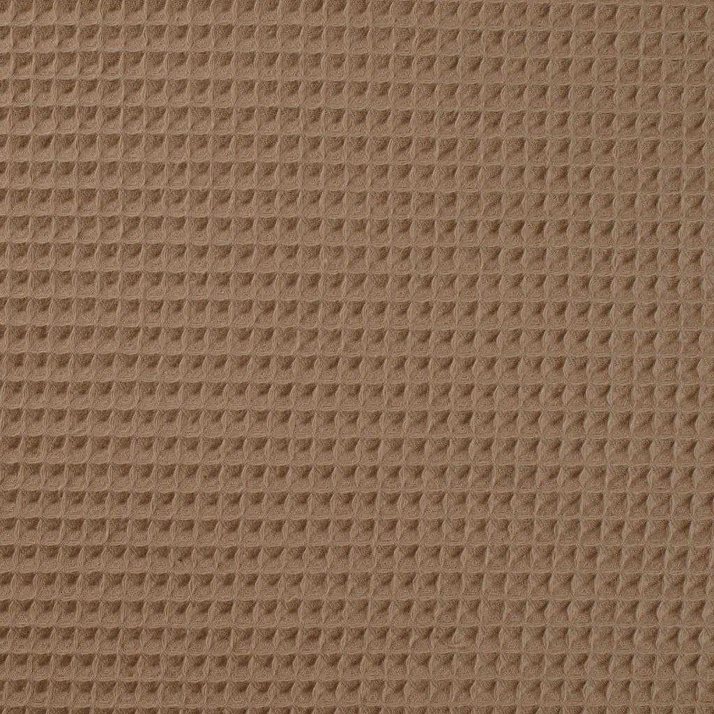 Cotton Waffle Weave - European Import - Dark Taupe