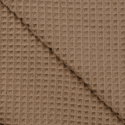 Cotton Waffle Weave - European Import - Dark Taupe