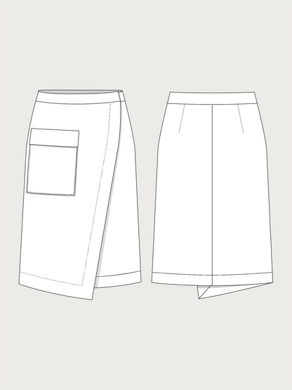 Asymmetrical Midi Skirt Pattern - The Assembly Line