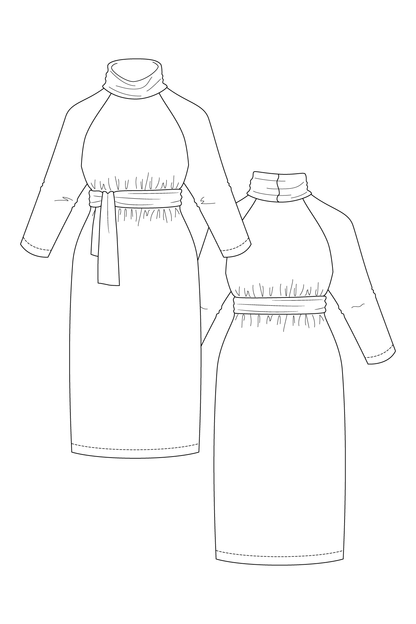 Salla Sweater Dress - PDF Pattern - Named Clothing