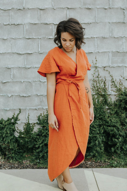 CharliAnne Wrap Dress - Paper Pattern - Sew to Grow