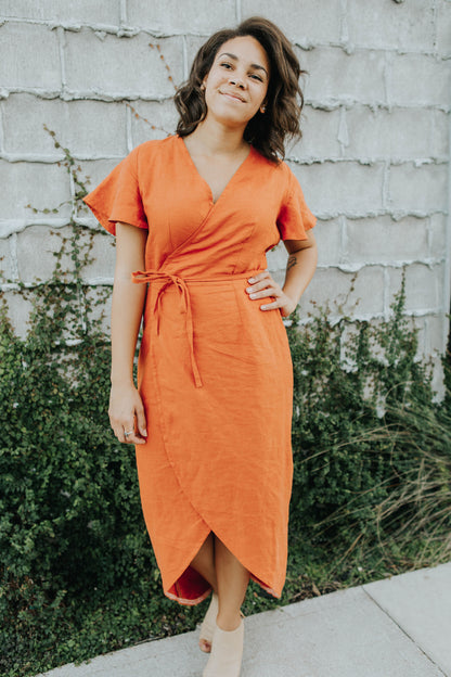 CharliAnne Wrap Dress - Paper Pattern - Sew to Grow