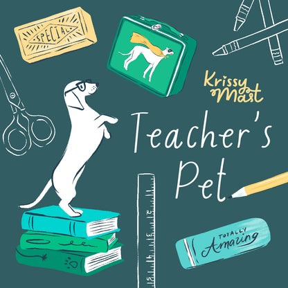 Library Hounds - Teacher's Pet - Krissy Mast - Cloud 9 Fabrics - Poplin