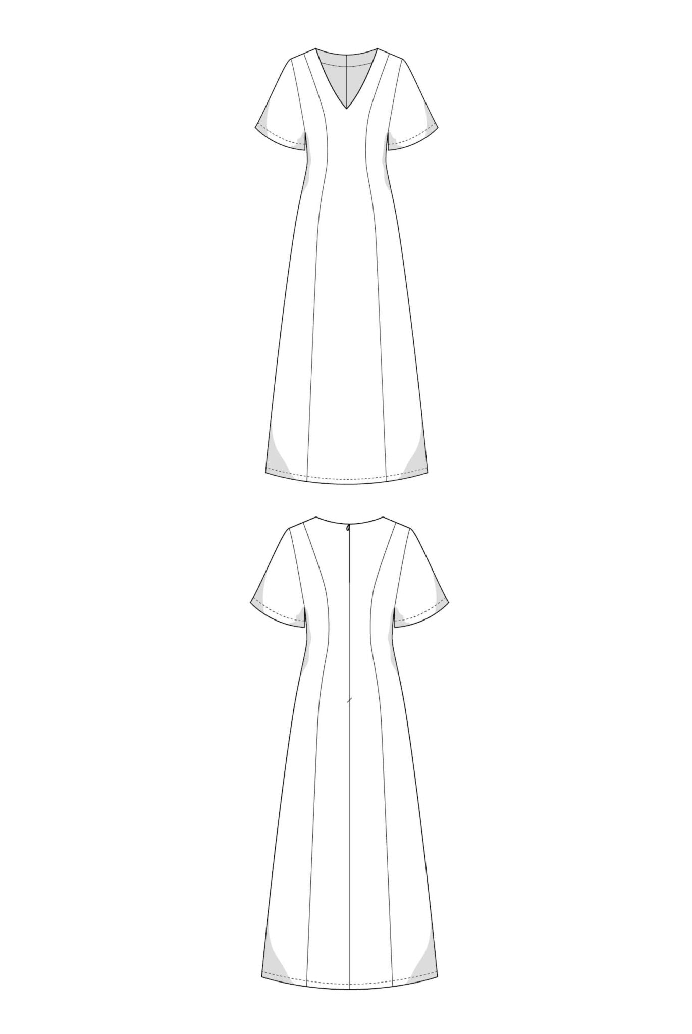 The Rory Dress - Paper Sewing Pattern - Juliana Martejevs