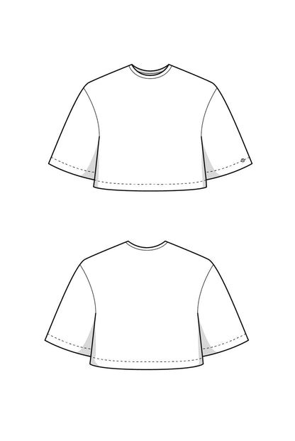 The Cropped T-Shirt - Paper Sewing Pattern - Juliana Martejevs