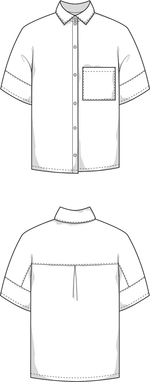 The Gloria Blouse - Paper Sewing Pattern - Juliana Martejevs