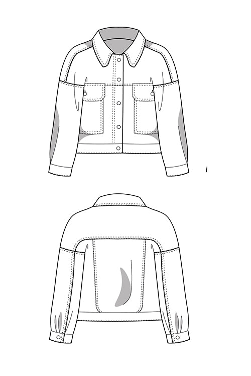 The Jean Jacket - Paper Sewing Pattern - Juliana Martejevs