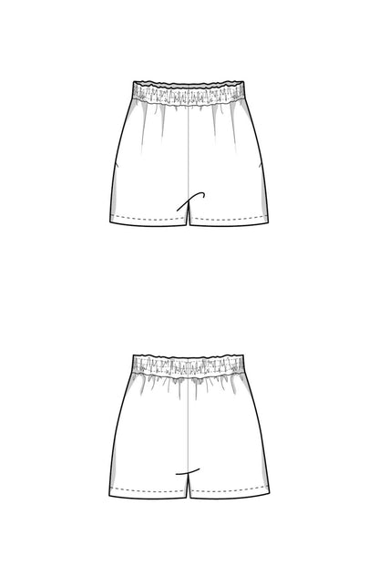 The Pixie Shorts - Paper Sewing Pattern - Juliana Martejevs