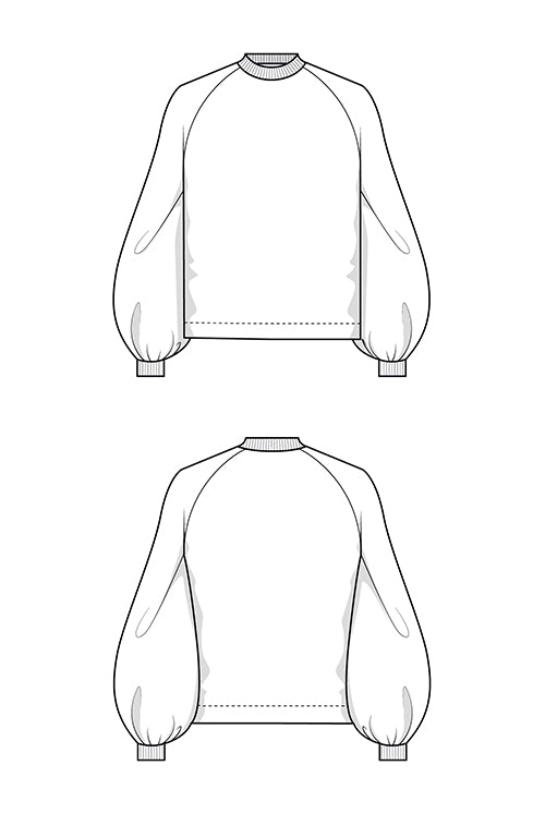 The Sally Sweater - Paper Sewing Pattern - Juliana Martejevs