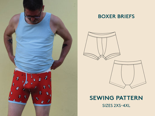 Boxer Briefs Mens Paper Pattern - Wardrobe by Me