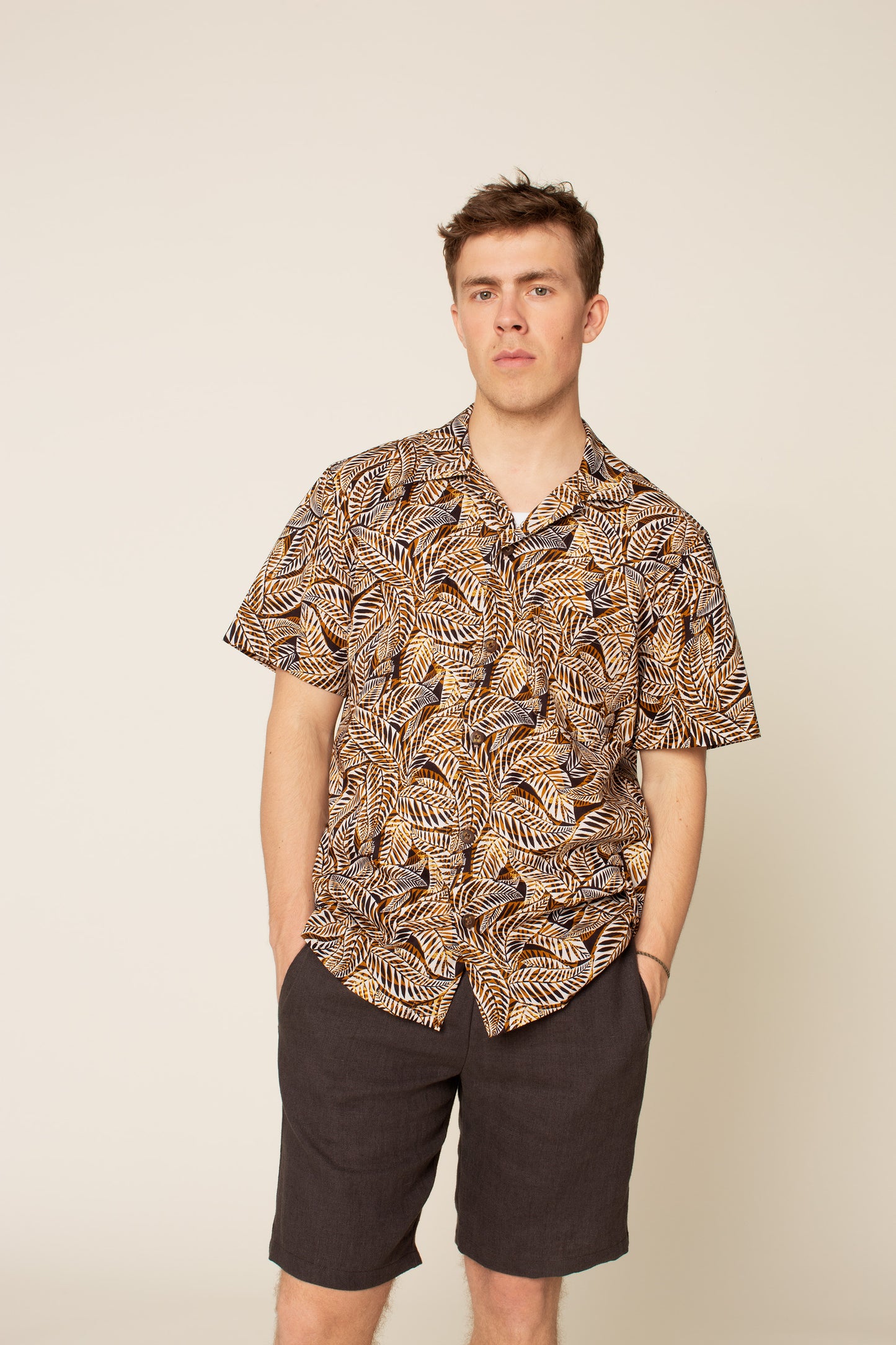 Tropical Shirt Mens Paper Pattern - Wardrobe by Me