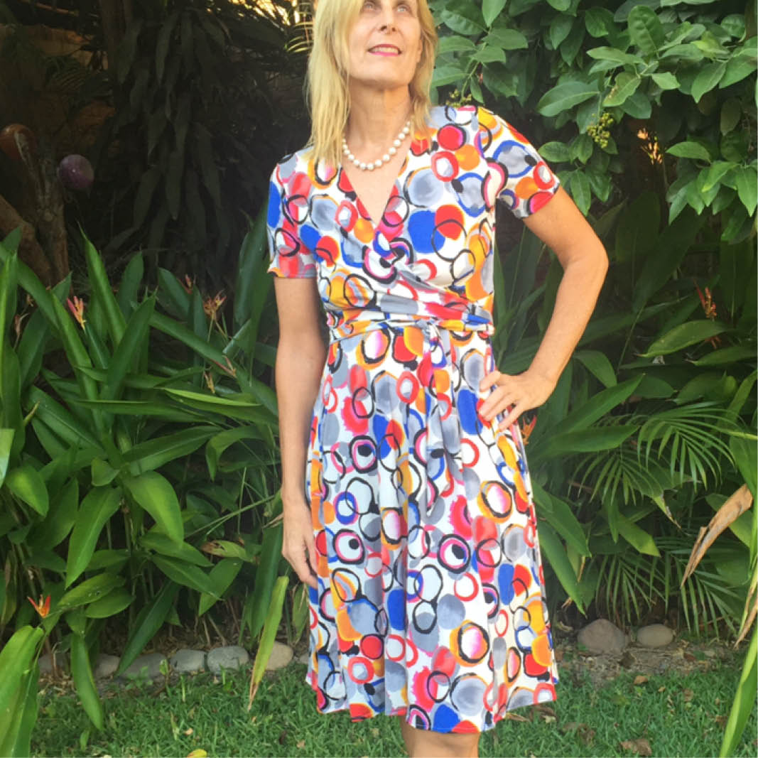 Wanda Wrap Dress Womens Paper Pattern - Wardrobe by Me