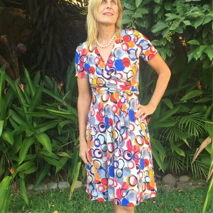 Wanda Wrap Dress Womens Paper Pattern - Wardrobe by Me