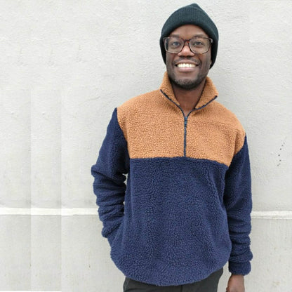 Zip-Up Sweater Mens Paper Pattern - Wardrobe by Me