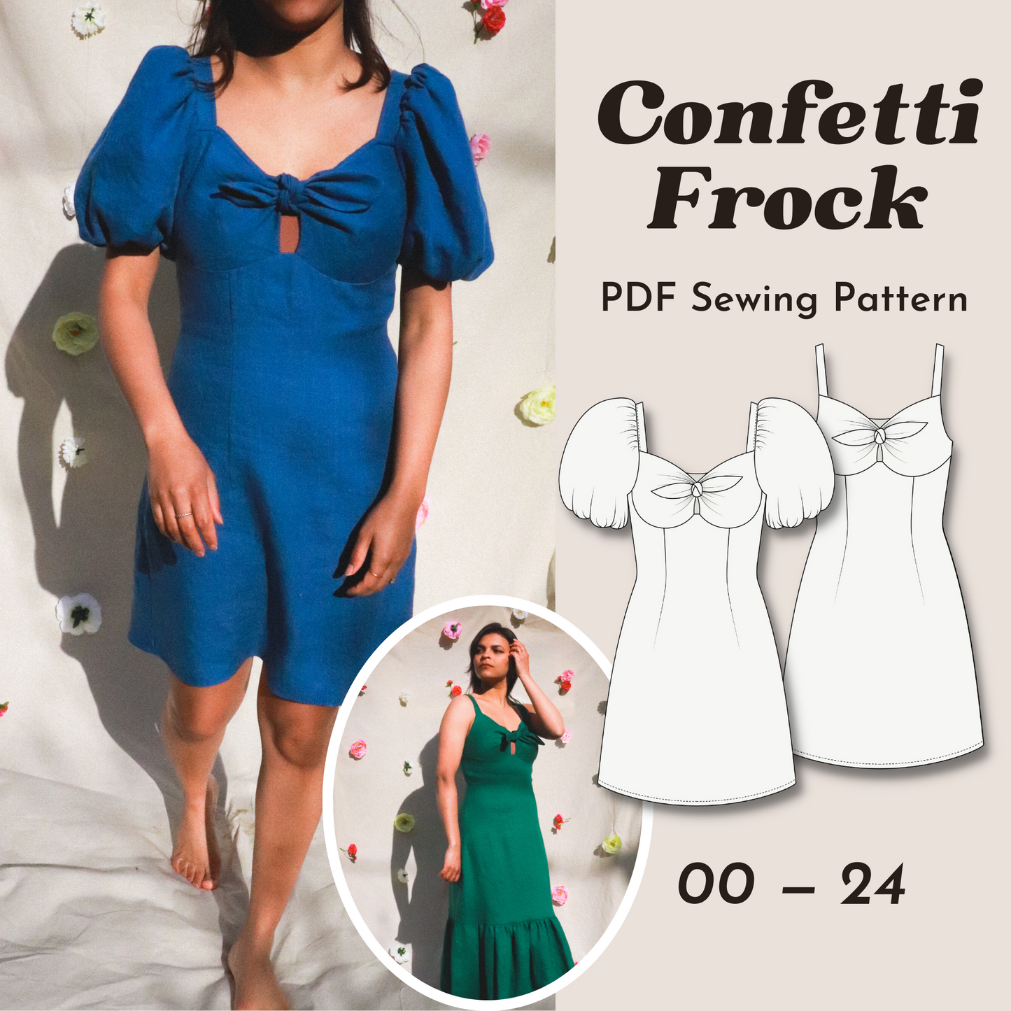 Confetti Frock PDF Pattern - Lydia Naomi