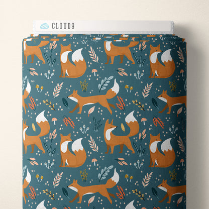 Fox Lair - Woodland Creatures - Dominika Godette - Cloud 9 Fabrics - Poplin