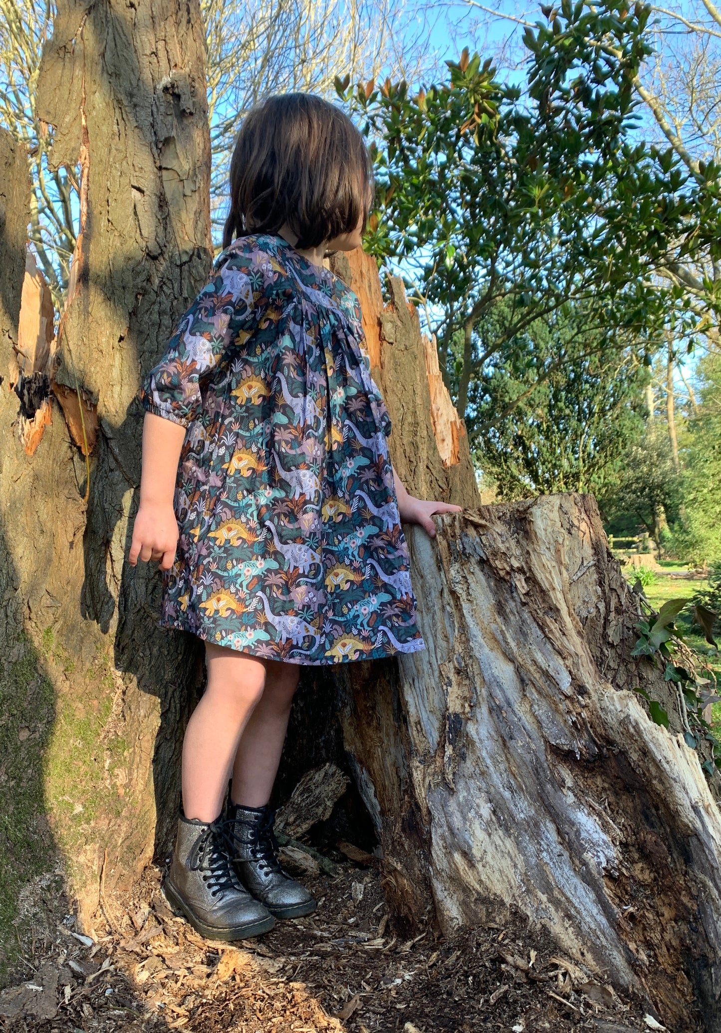 Zara Smock Dress - Kids Paper Sewing Pattern - Two Stitches Patterns