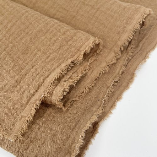 Organic Cotton Double Gauze - Tobacco