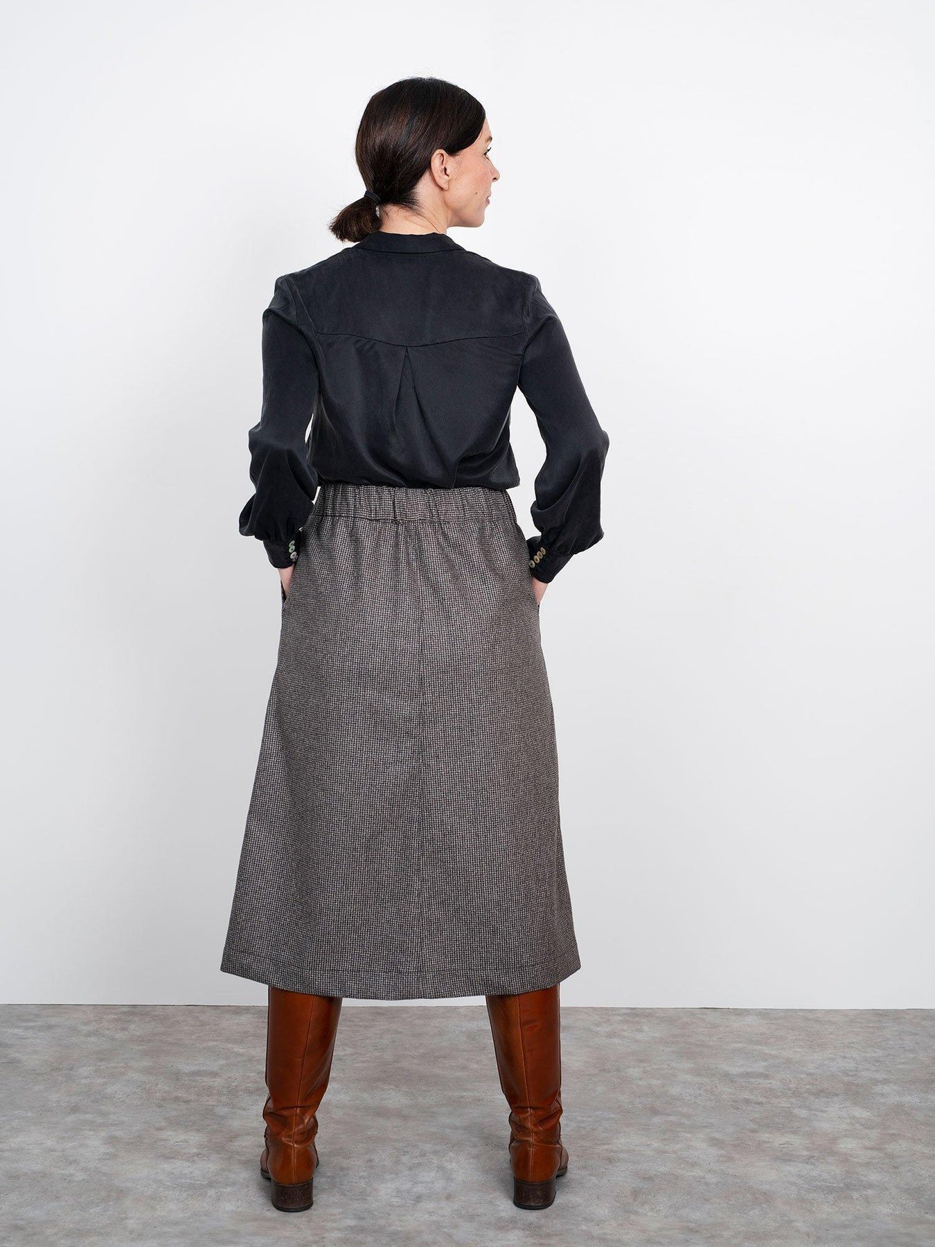 A - Line Midi Skirt Pattern - The Assembly Line - Simplifi Fabric