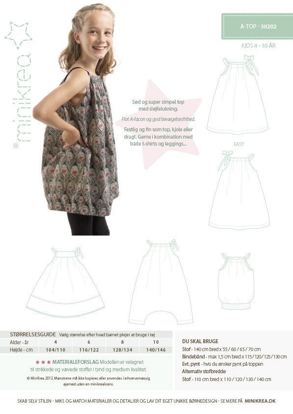 A - Top - Minikrea - Pattern - 4 - 10 yr - Simplifi Fabric