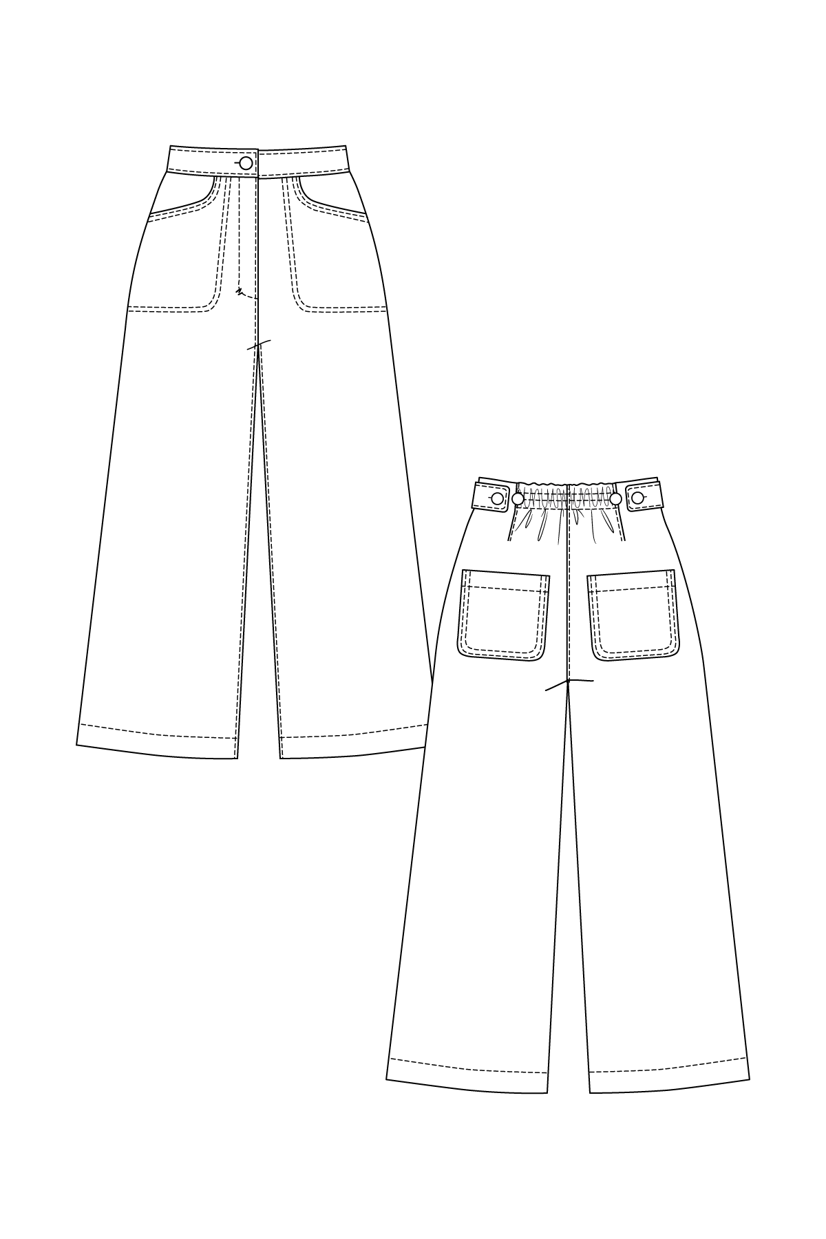 Aina Trousers & Culottes - PDF Pattern - Named Clothing - Simplifi Fabric