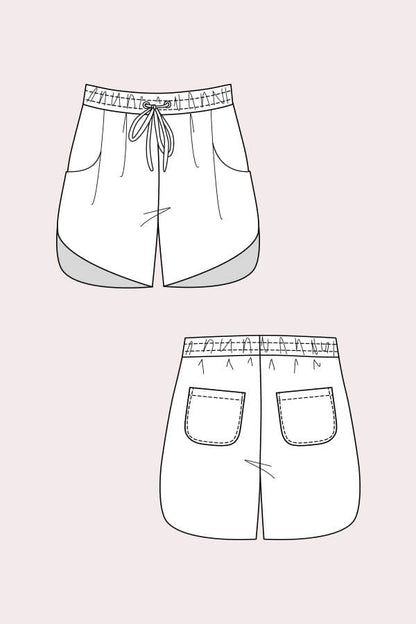 Alexandria Peg Trousers + Shorts - Named Clothing - Sewing Pattern - Simplifi Fabric