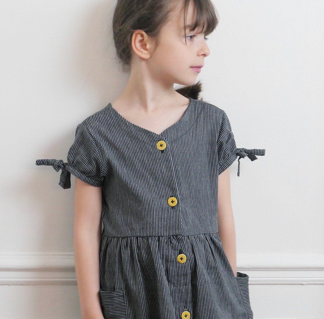 Anna Dress Sewing Pattern - Girl 3/12Y - Ikatee - Simplifi Fabric