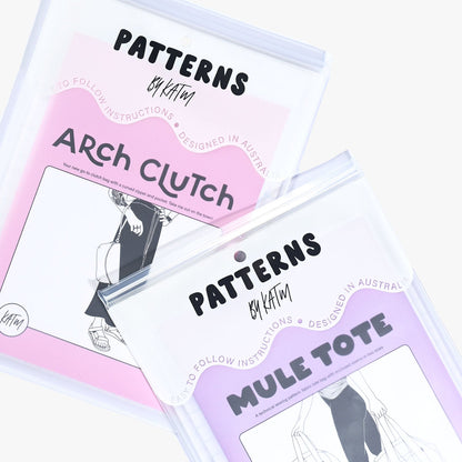 Arch Clutch - Paper Sewing Pattern - Kylie And The Machine - Simplifi Fabric