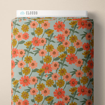 Asters - Floral Frenzy - Samantha Johnson - Cloud 9 Fabrics - Poplin - Simplifi Fabric