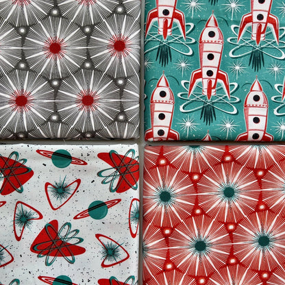 Atomic Space - Blast Off - Hang Tight Studio - Cloud 9 Fabrics - Poplin - Simplifi Fabric