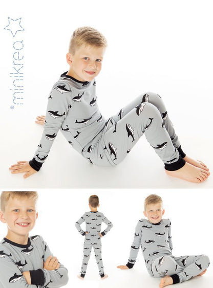 Baby / Kids Pyjamas - Minikrea - Pattern - 2 - 12 Years - Simplifi Fabric