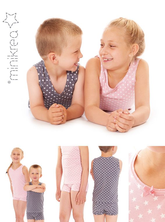 Baby / Kids Underwear - Minikrea - Pattern - 2 - 12 Years - Simplifi Fabric