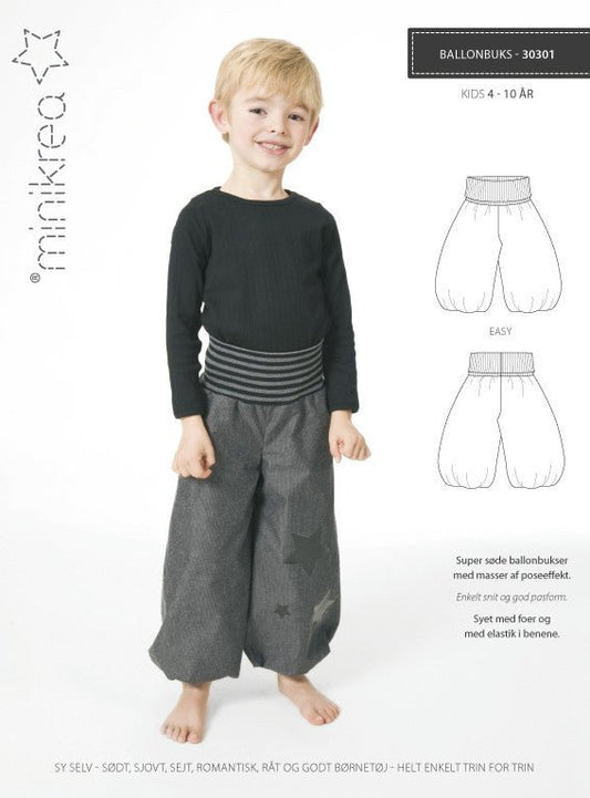 Balloon Pants - Minikrea - Pattern - 4 - 10 yr - Simplifi Fabric