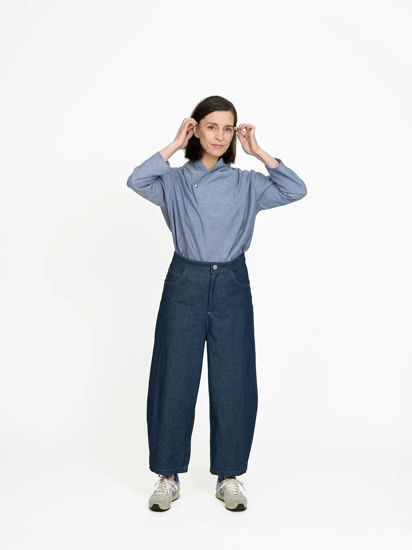 Barrel Leg Trousers Pattern - The Assembly Line - Simplifi Fabric