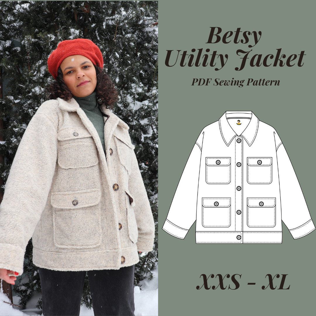 Betsy Utility Jacket PDF Pattern - Lydia Naomi - Simplifi Fabric