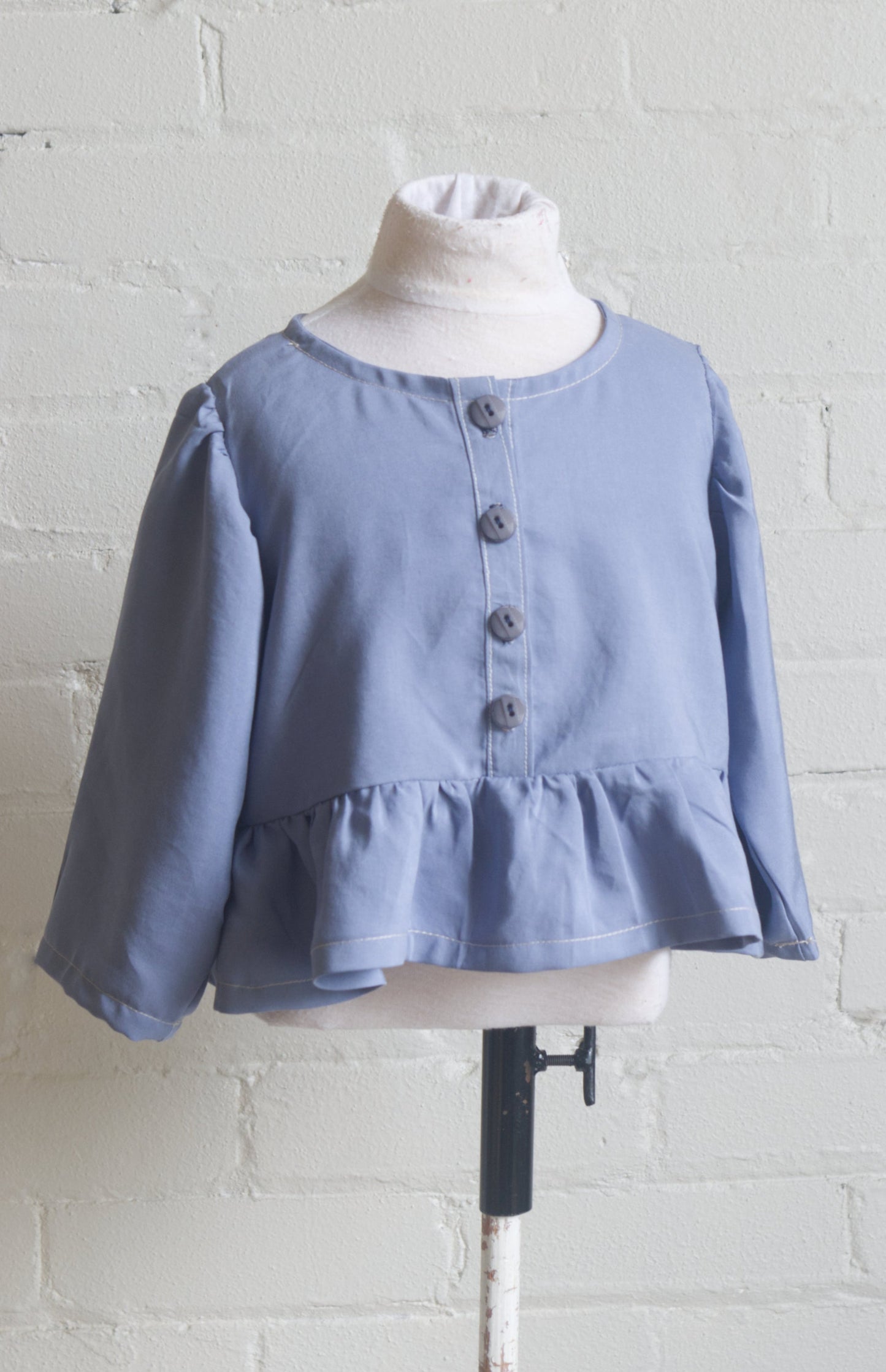 Peplum Shirt Childrens Sewing Pattern - Fiona Hanna