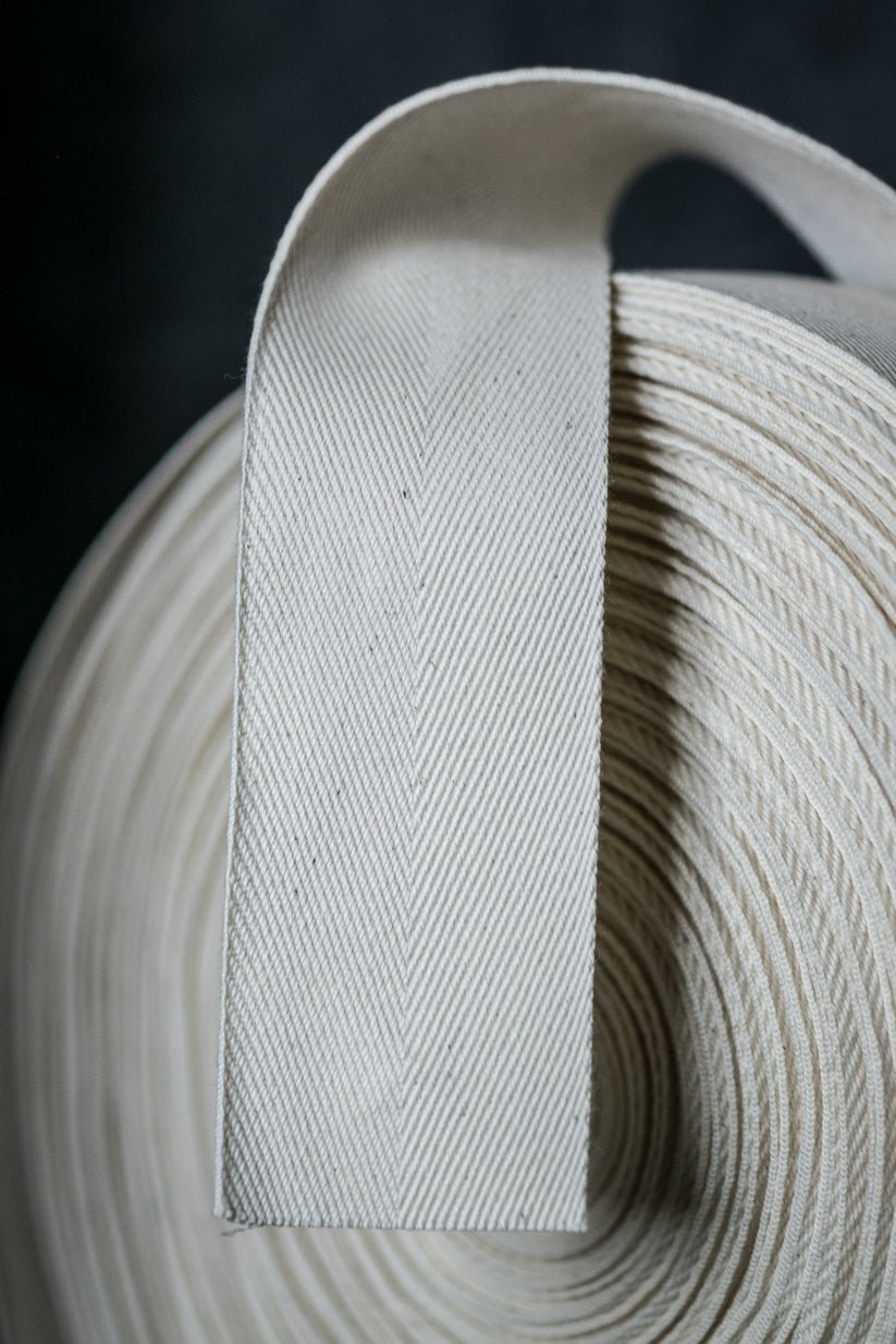 British Cotton Webbing - 25mm, 50mm or 75mm - Merchant & Mills (Per Meter) - Simplifi Fabric