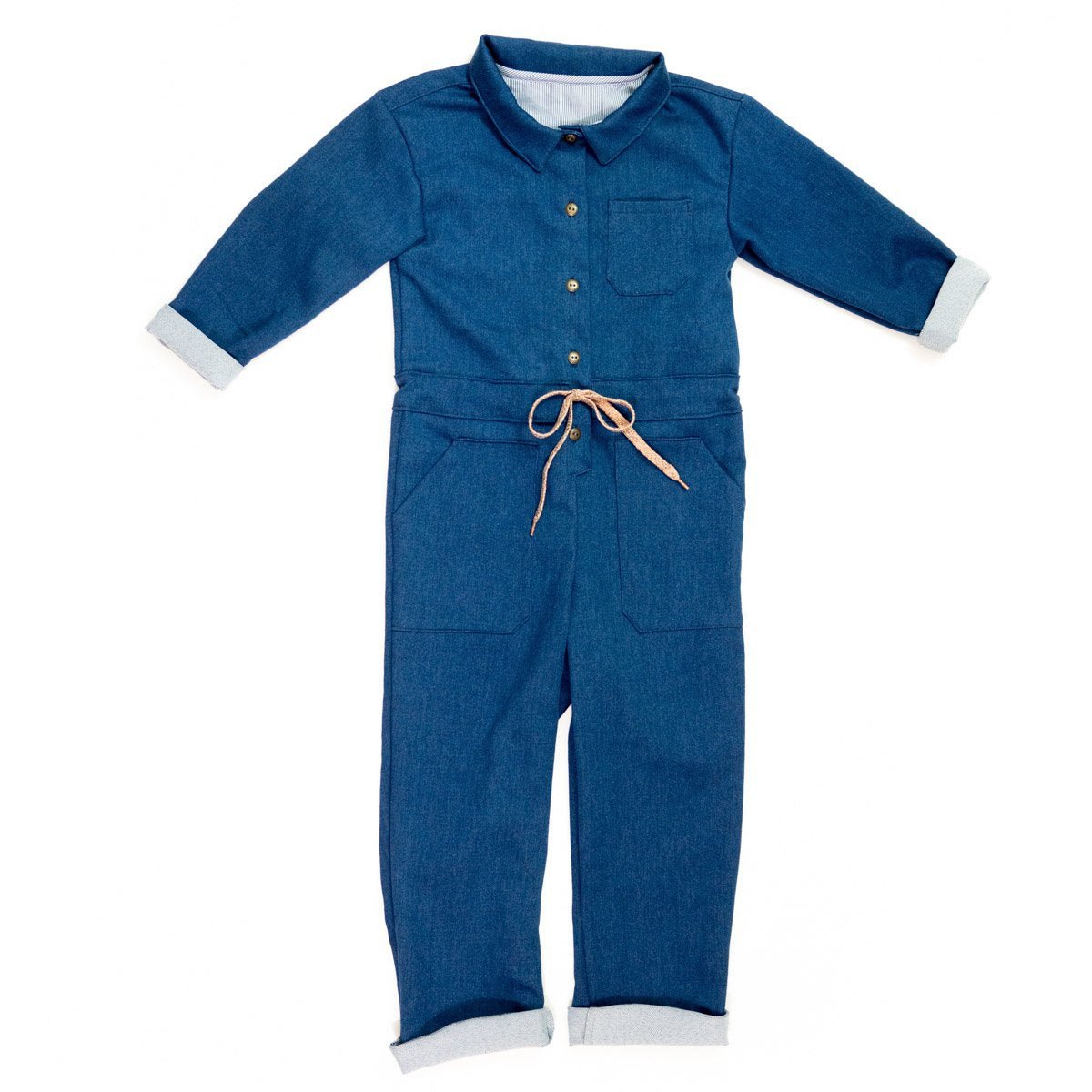 Brooklyn Jumpsuit Sewing Pattern - Baby 6M/4Y - Ikatee - Simplifi Fabric