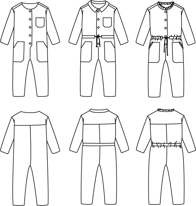 Brooklyn Jumpsuit Sewing Pattern - Kids 3/12Y - Ikatee - Simplifi Fabric