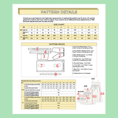 Bubble Frock PDF Pattern - Lydia Naomi - Simplifi Fabric