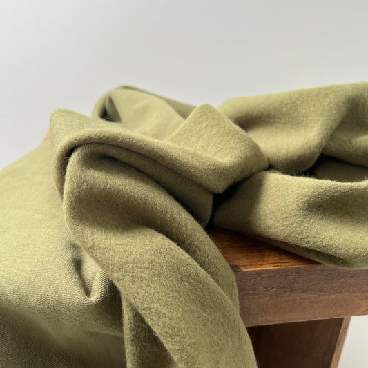 Organic Cotton Fleece 340gsm - Capulet Olive