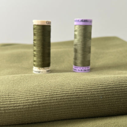 Organic Cotton Stretch Jersey 200gsm - Capulet Olive