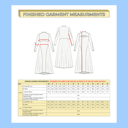 Celeste Frock PDF Pattern - Lydia Naomi - Simplifi Fabric