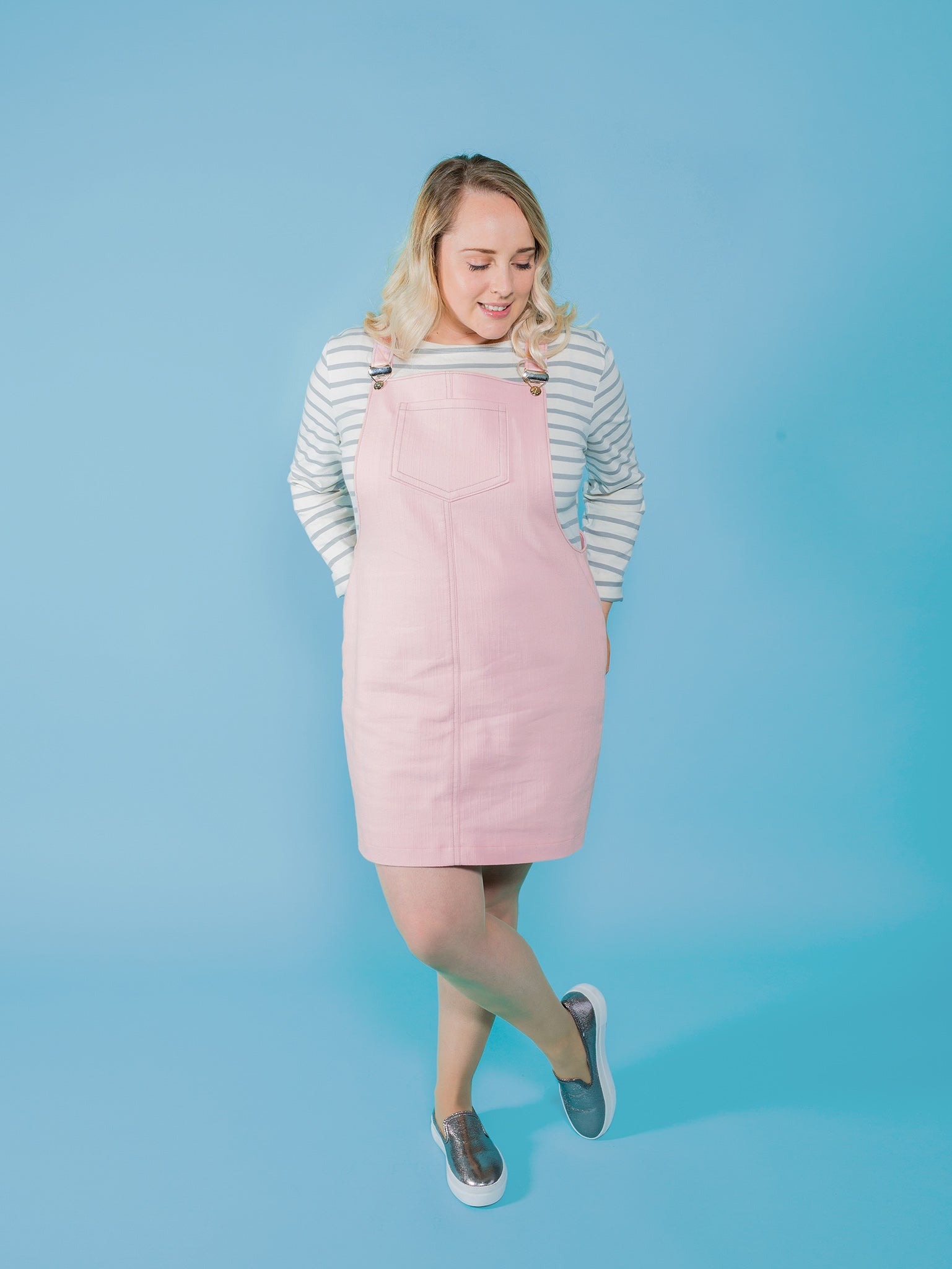 Cleo Dungaree Dress Pattern - Tilly And The Buttons - Simplifi Fabric