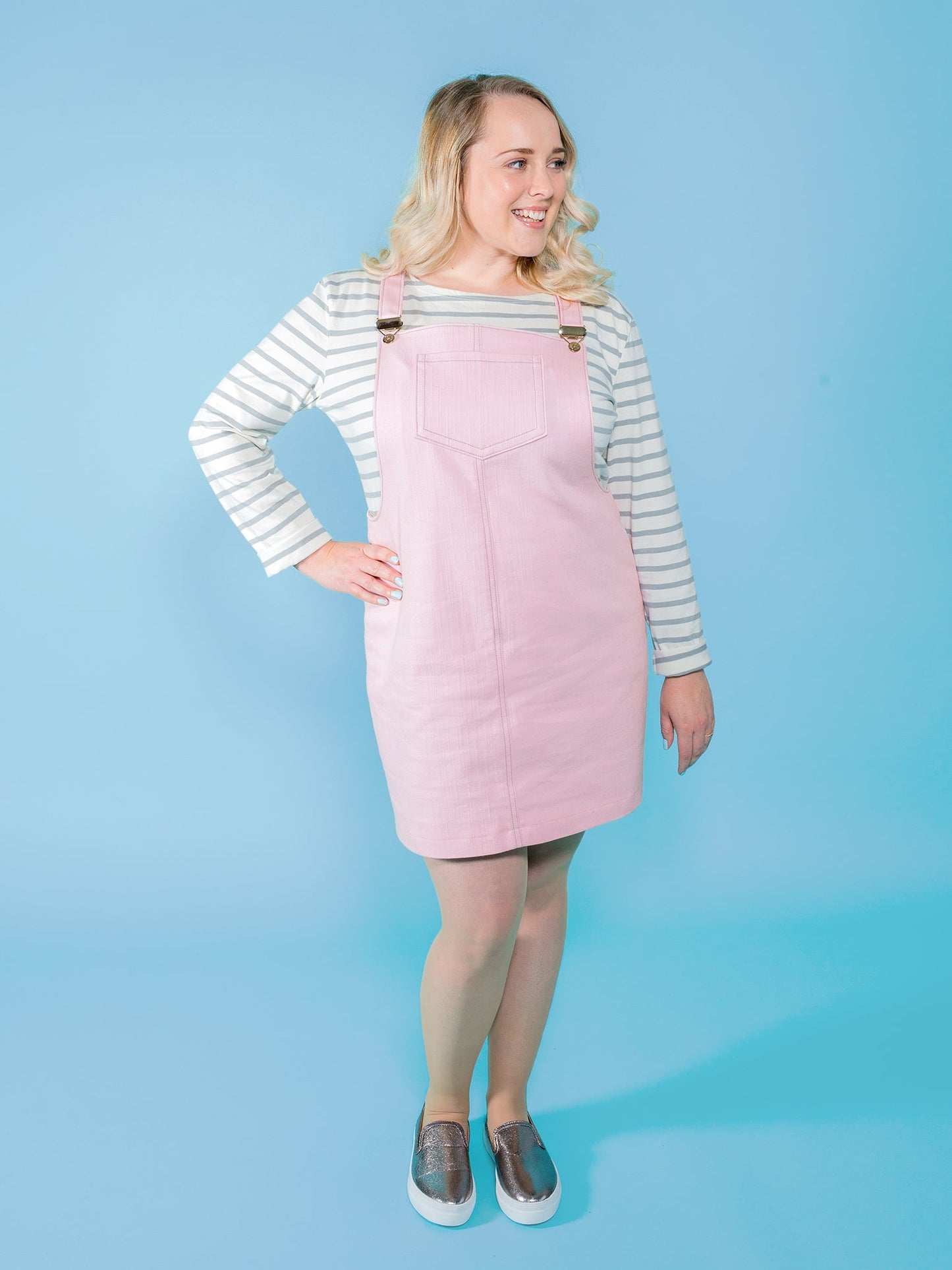 Cleo Dungaree Dress Pattern - Tilly And The Buttons - Simplifi Fabric