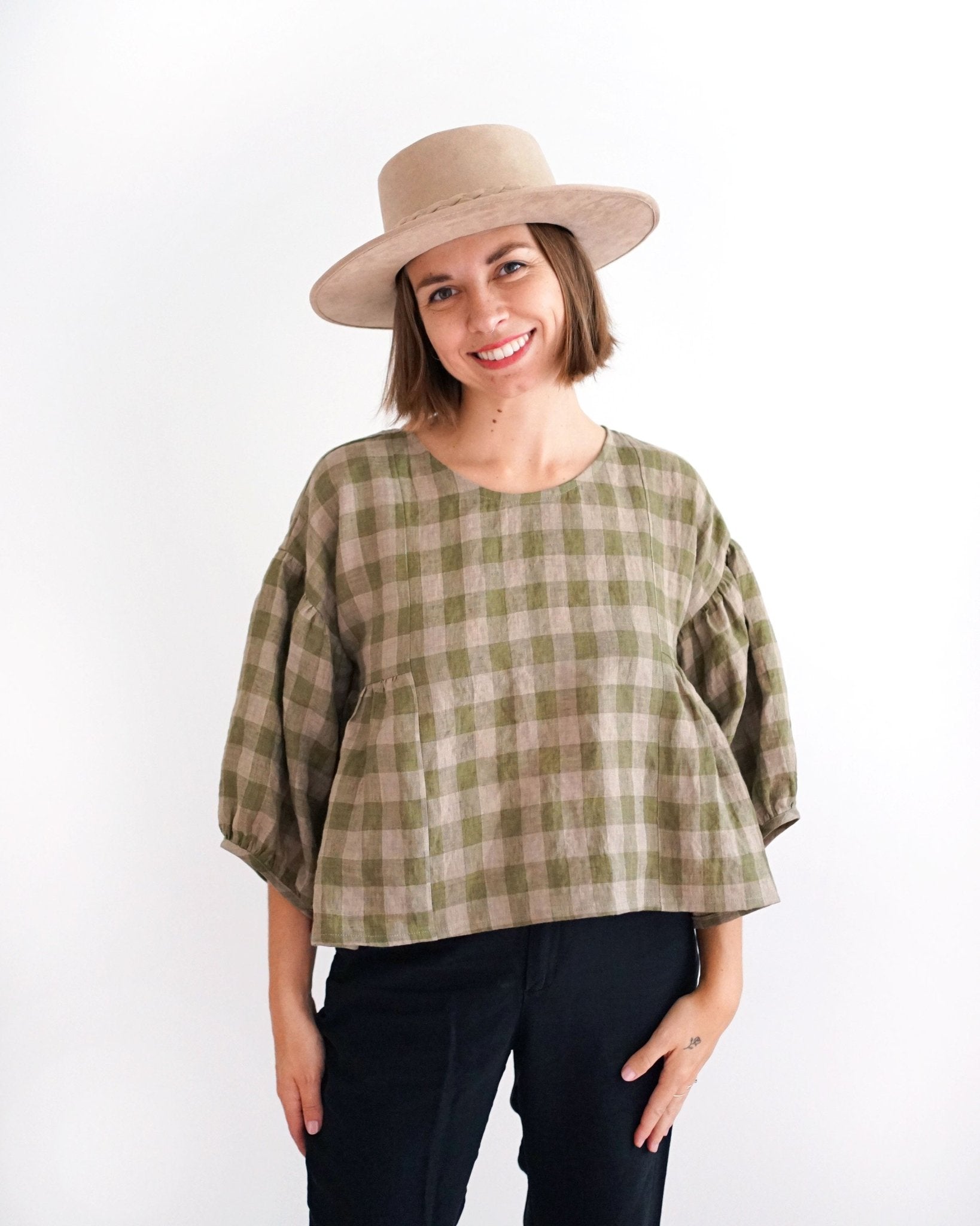 Collage Gather Top PDF Pattern - Matchy Matchy Sewing Club - Simplifi Fabric