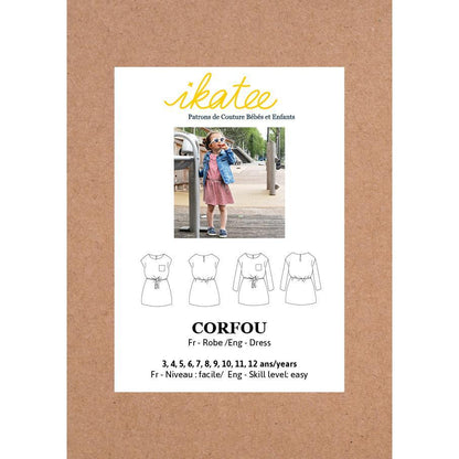 Corfu Dress Sewing Pattern - Girl 3/12Y - Ikatee - Simplifi Fabric