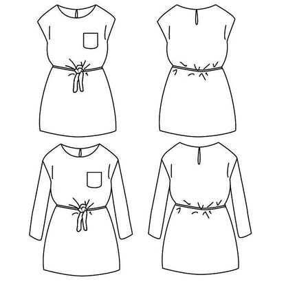 Corfu Dress Sewing Pattern - Girl 3/12Y - Ikatee - Simplifi Fabric