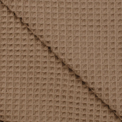 Cotton Waffle Weave - European Import - Dark Taupe - Simplifi Fabric