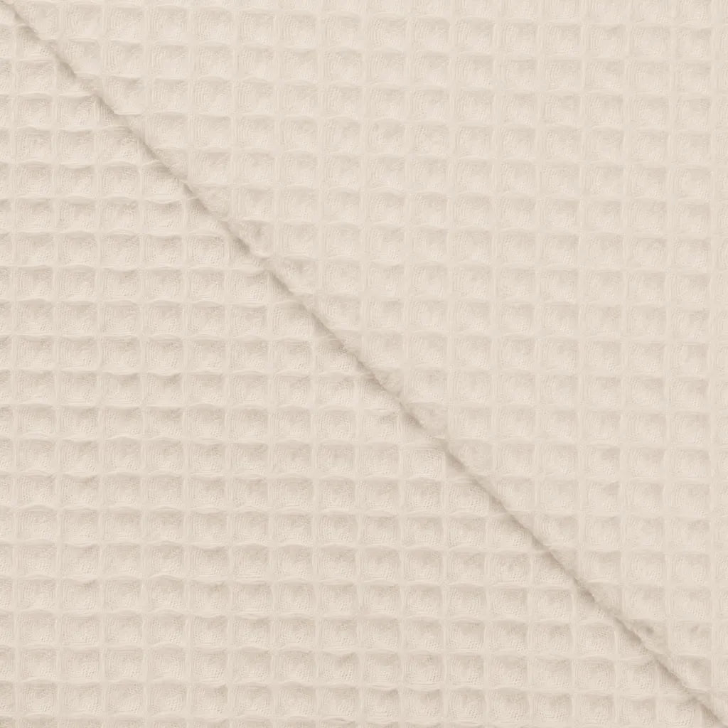 Cotton Waffle Weave - European Import - Ecru - Simplifi Fabric